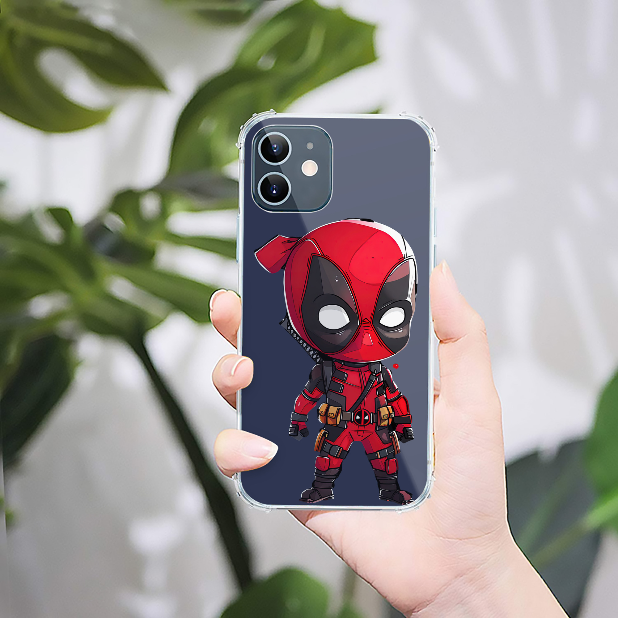 （画像用） Deadpool デッドプール 【iPhone 12シリーズ対応】透明スマホケース（クリアソフトケース）